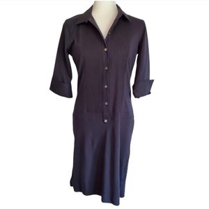 Alpha Sheath Dress Womens Medium Navy Capsule Classic‎ Minimalist Relax M